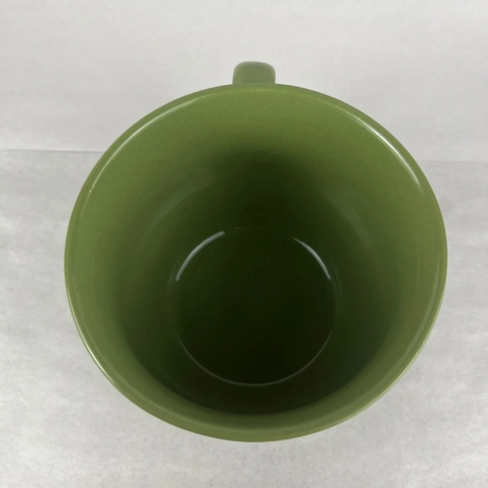 Pier 1 Essential Cafe Au Lait Green Stoneware Mug Dishwasher Microwave‎ Safe